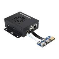 CM4-IO-BASE-BOX-B + USB HDMI Adapter, for Raspberry Pi Compute Module 4