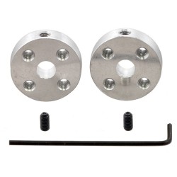 Pololu Universal Aluminum Mounting Hub for 5mm Shaft, #4-40 Holes (2-Pack)