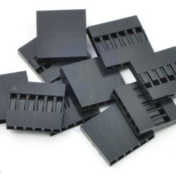 0.1" (2.54mm) Crimp Connector Housing: 1x6-Pin 10-Pack