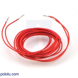 Wires with Pre-Crimped Terminals 2-Pack F-F 60" Red (150cm)