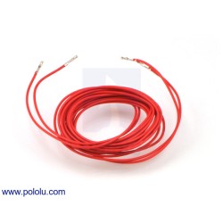 Wires with Pre-Crimped Terminals 2-Pack F-F 60" Red (150cm)