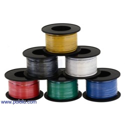 Stranded Wire: Blue, 22 AWG, 50 Feet