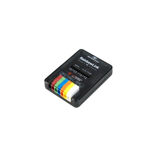RainbowLink V2: 4-Channel Isolated USB to Serial Converter (RS485/RS232/Dual TTL) with Built-in 12V Power Supply