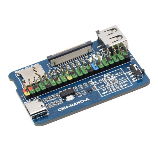 Nano Base Board (A) for Raspberry Pi Compute Module 4, Same Size as the CM4