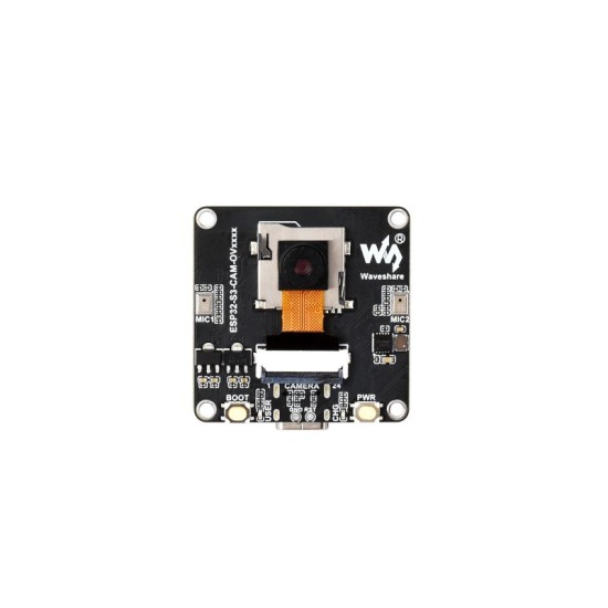 ESP32-S3 AIoT Camera Development Board, Integrated Audio Input And Output Module, Supports Connecting External Display, Image Capture & Recognition And AI Speech Interaction Support