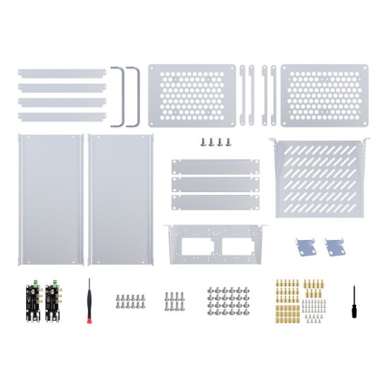 HomeRack 8U Server Cabinet Basic Kit, 10inch All Aluminum Alloy Rack, High Compatibility