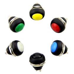 12mm Domed Push Button Pack