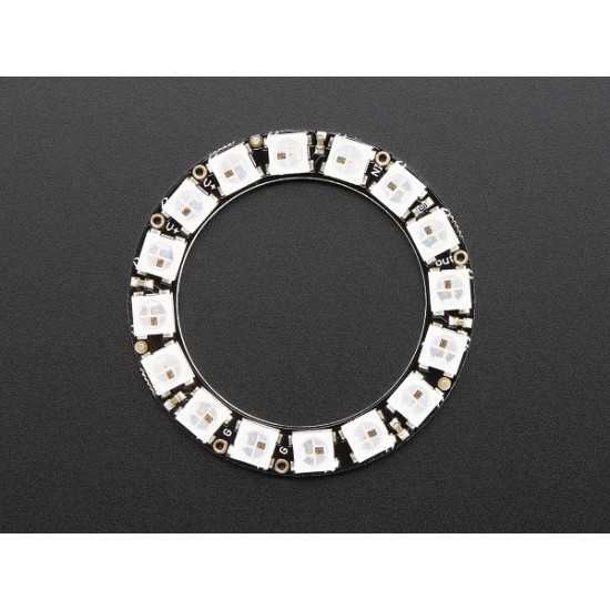 NeoPixel Ring - 16 x 5050 RGBW LED With Integrated Drivers - Cool White (6000K)