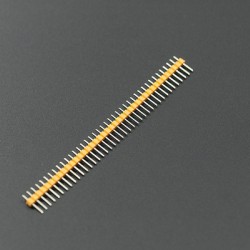1 x 40 Pin Header - Straight (Yellow-Orange)