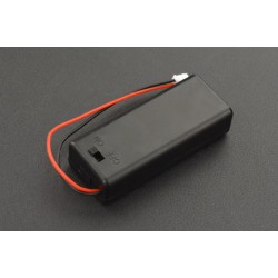 Battery Holder 2xAAA with Cover and Power Switch