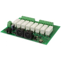 MIDI-RLY08 - 8 relay, 0 dimmer