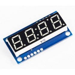 4-Digit Serial LED Display - YELLOW Digit