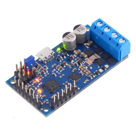 High-Power Simple Motor Controller G2 24v12 (Connectors Soldered)