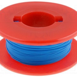 Wrapping Wire - AWG30 Solid Core - Blue 50m