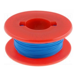 Wrapping Wire - AWG30 Solid Core - Blue 50m