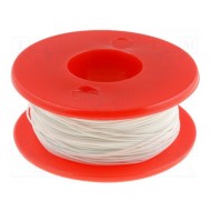 Wrapping Wire - AWG30 Solid Core - White 50m