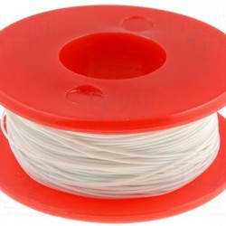 Wrapping Wire - AWG30 Solid Core - White 50m