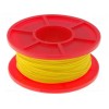Wrapping Wire - AWG30 Solid Core - Yellow 50m
