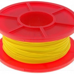 Wrapping Wire - AWG30 Solid Core - Yellow 50m