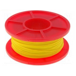 Wrapping Wire - AWG30 Solid Core - Yellow 50m