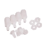 M3 x 10 Hexagonal Standoffs Mounting Kit - 10 Set (Nylon)