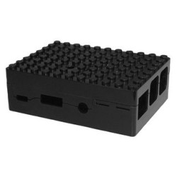 Pi-Blox Case for Raspberry Pi + Pi Camera - Black