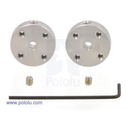 Universal Aluminum Mounting Hub for 3mm Shaft Pair