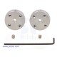 Universal Aluminum Mounting Hub for 3mm Shaft Pair