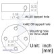 Universal Aluminum Mounting Hub for 3mm Shaft Pair