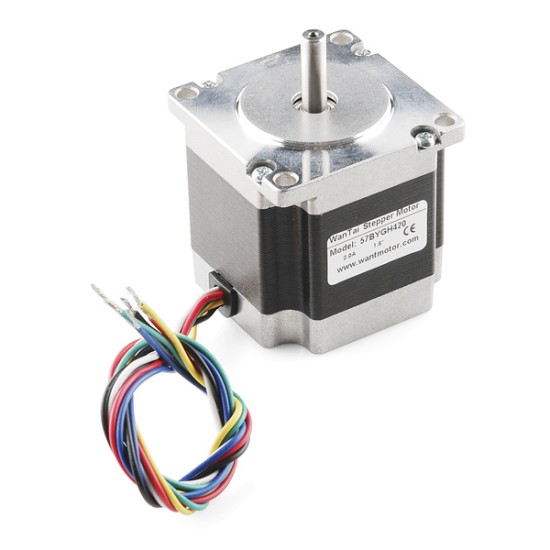 Stepper Motor - 125 oz.in (200 steps/rev, 600mm Wire)