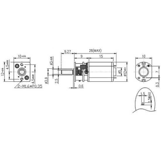 150:1 Micro Metal Gearmotor