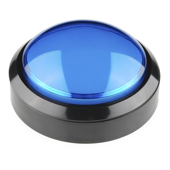 Big Dome Push Button - Blue