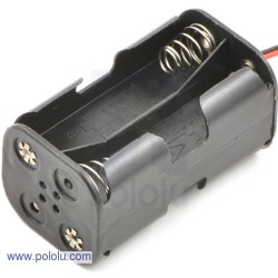 4-AA Battery Holder, Back-to-Back