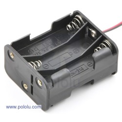 6-AA Battery Holder, Back-to-Back