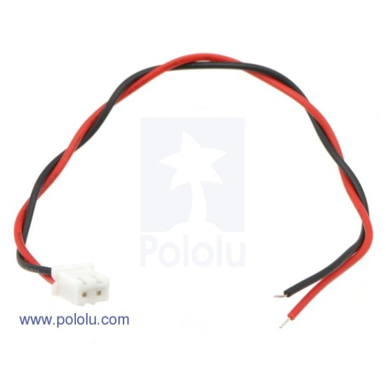 2-Pin Female JST XH-Style Cable 6"