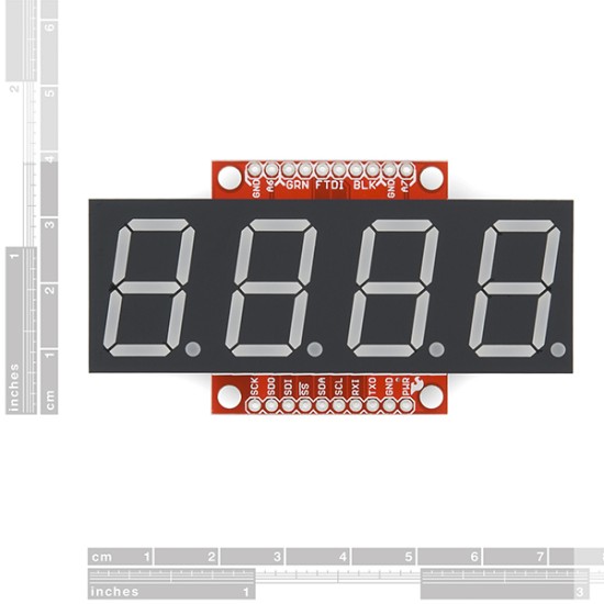 OpenSegment Serial Display - 20mm (Red)