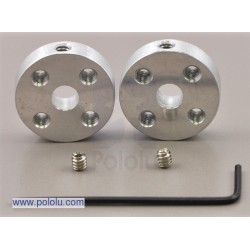 Universal Aluminum Mounting Hub for 5mm Shaft Pair