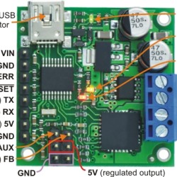 Pololu Jrk 21v3 USB Motor Controller with Feedback (Assembled)