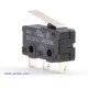 Snap-Action Switch with 16.7mm Lever: 3-Pin, SPDT, 5A