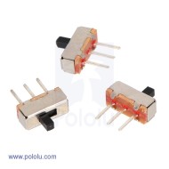 Mini Slide Switch: 3-Pin, SPDT, 0.3A (3-Pack)