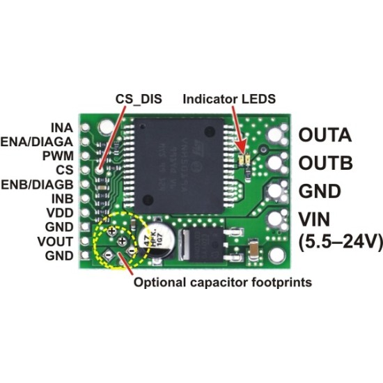 VNH5019 Motor Driver Carrier