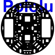 Pololu 5" Robot Chassis RRC04A Solid Black