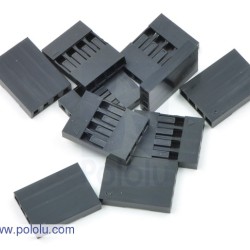 0.1" (2.54mm) Crimp Connector Housing: 1x4-Pin 10-Pack