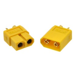 XT60 Connector Male-Female - Pair - Yellow