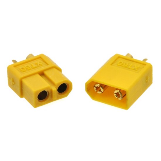 XT60 Connector Male-Female - Pair - Yellow