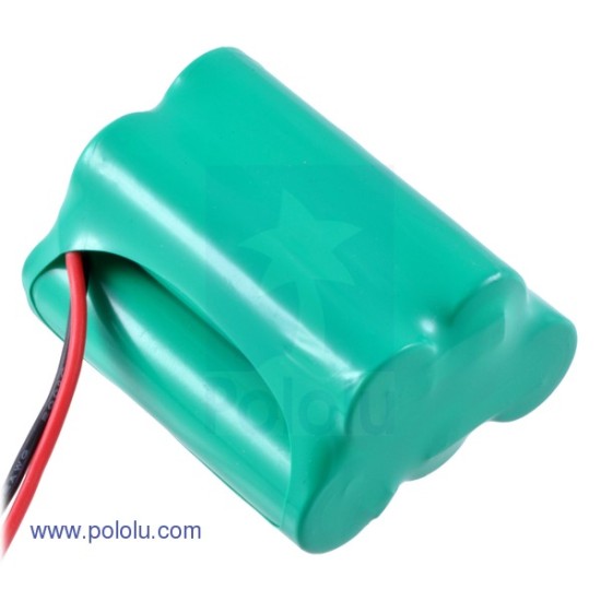 Rechargeable NiMH Battery Pack: 6.0 V, 2200 mAh, 5x1 AA (JR)