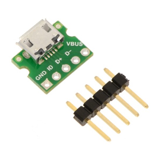 USB Micro-B Connector Breakout Board