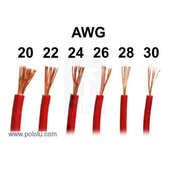 Stranded Wire: Red, 26 AWG, 70 Feet (21m)