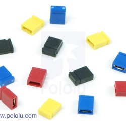 0.100" (2.54 mm) Shorting Block: Red, Top Closed (5-Pack)