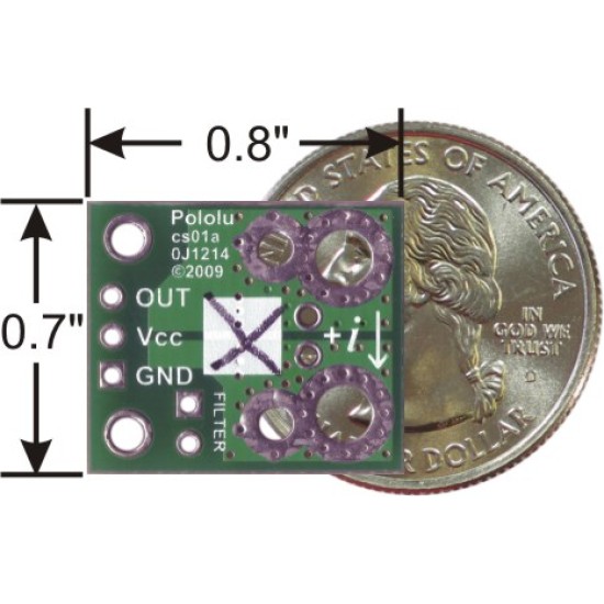 ACS714 Current Sensor Carrier -30A to +30A